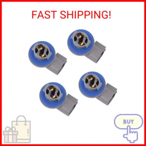 4 Pack License Plate Light Sockets Wiring Harness Plug Connectors Replacement Co - Picture 1 of 2