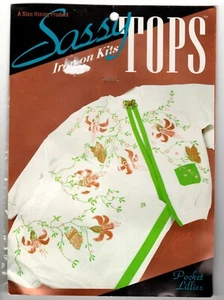 Sassy Tops Iron-on Kit Pocket Lilies Pre-Cut Pieces Adhesive Grosgrain Trim Lily - Picture 1 of 2