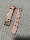Michael Kors Apple Watch Armband Uhr 38-40-41 mm  Rose Rosa Leder Damen