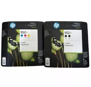 🔥2025 OEM HP 952XL BLACK COLOR INK 952 XL 8720 7720 7740 8725 8740 5 Pack - Picture 1 of 2