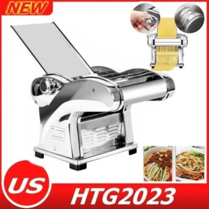 110V Electric Dumpling Dough Skin Noodles Pasta Maker Machine 1/2/3/4 Knives US - Picture 1 of 19