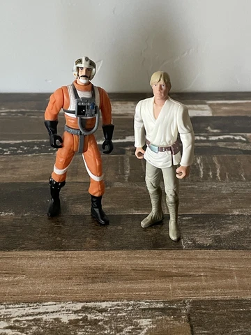 Star Wars POTF2 Luke Skywalker Biggs Darklighter Loose Cover