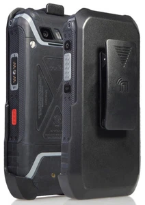Noir Clip Ceinture Holster Étui Pied pour Sonim XP5s Téléphone (XP5800) - Photo 1 sur 10