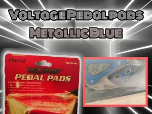 PILOT AUTOMOTIVE Voltage Black Pedal Pads For Car Truck Automatic Transmission - Picture 1 of 7