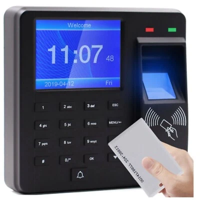 Office Biometric Fingerprint Checking-in Attendance Machine Employee Time Clock - Image 1 of 4