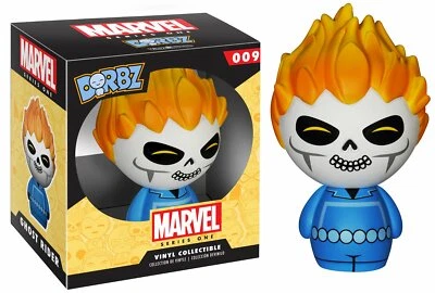 Figura Vinilo Ghost Rider #009 Marvel Comics Dorbz 3" Halloween Esqueleto Estatuilla Foto 1 de 4