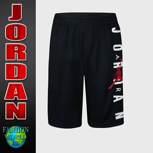 Nike Boy’s Air Jordan Vertical Mesh Basketball Shorts 9Size Large 57176 Black - Picture 1 of 9