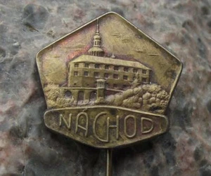 Antique Nachod Gothic Castle Czechoslovakia Baroque Palace Czech Pin Badge - Picture 1 of 2