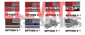 2019-2025 For GMC Sierra Stripes Rear Window Flag Stickers Graphics Vinyl Decals - Picture 1 of 19