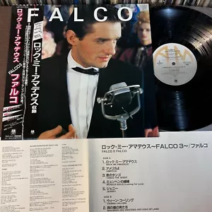 FALCO 3 JAPAN LP RECORD AMP-28146 2 OBI +INSERT Rock Me Amadeus -The Salieri Mix - Picture 1 of 11