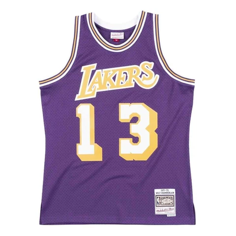 Mitchell & Ness NBA Swingman Jersey Lakers 71-72 Wilt Chamberlain Purple *NEW* Cover