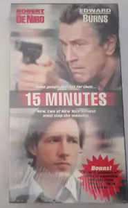 15 Minutes Factory Sealed VHS Video With Watermark 2001 New Line Cinema Warner - Picture 1 of 10