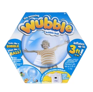 Wubble The Amazing Bubble Ball Neu mit Pumpe Blau Blase, die spielt wie ein Ball - Bild 1 von 4