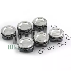 6Pcs Pistons & Rings STD Φ 84mm 22mm for BMW E82 E90 135i 335i 535i N54B30 3.0T - Picture 1 of 7