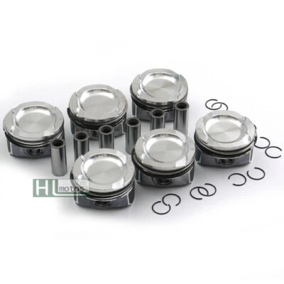 6Pcs Pistons & Rings STD Φ 84mm 22mm for BMW E82 E90 135i 335i 535i N54B30 3.0T - Image 1 of 4