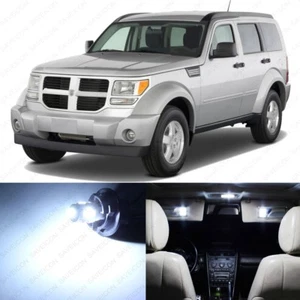 Paquete de 10 luces interiores LED blancas para Dodge Nitro 2007-2011 + herramienta de palanca - Imagen 1 de 8