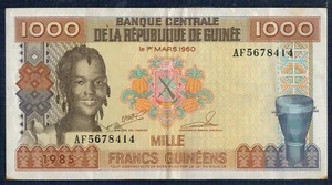 GUINEA - 1.000 FRANKE 1985 Sehr Gut - Gian 7 - Bild 1 von 2
