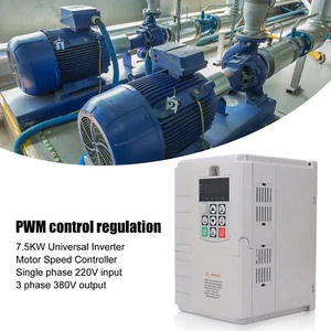 Single Phase To 3 Phase Converter Frequency Converter 7.5KW Motor Speed - Picture 1 of 23