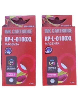 2-UNBRANDED ink cart RP-L-0100XL Magenta 9.6ml for various Lexmark - Image 1 of 2