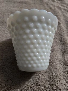 Vintage Milk Glass Hobnail Planter Or Vase - Picture 1 of 5
