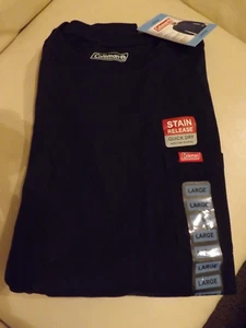 New Men's CoLeman Long Sleeve Pocket T-Shirts Round Crew Neck Tee - Picture 1 of 3