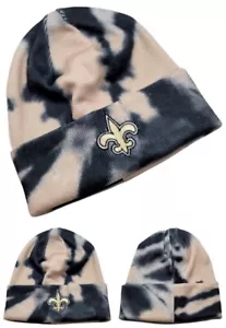 New Orleans Saints New Youth Tie Dye Gold Black Era Beanie Toque Knit Hat Cap - Picture 1 of 5