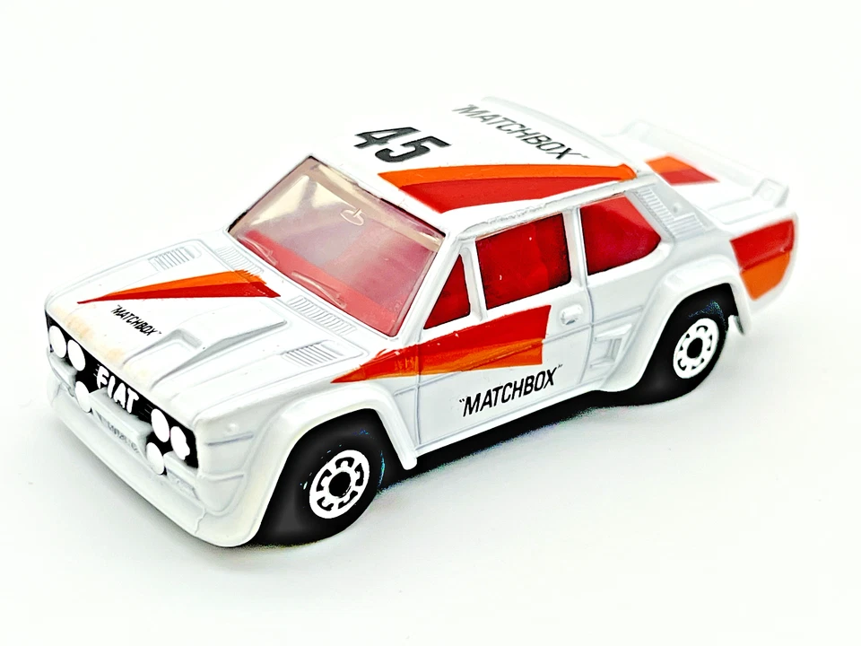 Matchbox MB9 Lesney 1982 Fiat Abarth White w/ Chrome Headlights Mint - Image 1 of 4
