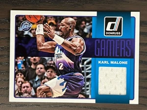 2014-15 Karl Malone Donruss Gamers Game Used Relic Swatch Jazz #13 - Picture 1 of 2