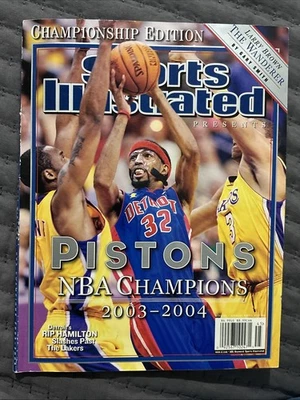 📣 2004 Pistons NBA Champs Sports Illustrated Magazine Rip Hamilton Ben Wallace - Imagem 1 de 4