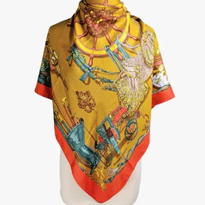 Hermès "Museum" (Musée) 1962 Vintage Seidentuch von Philippe Ledoux selten Carre 90 - Bild 1 von 17