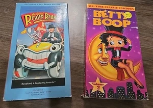 Who Framed Roger Rabbit VHS Video Bonus Edition & Betty Boop VHS Vol 2 - Picture 1 of 17