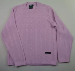 BACKTEE maglione donna rosa medio golf misto lana maglia cavo manica lunga Krebs - Foto 1 di 12
