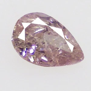 0.06 Ct Alluring Pear Natural UnTreated Fancy Purplish Pink Diamond From Argyle - Picture 1 of 7