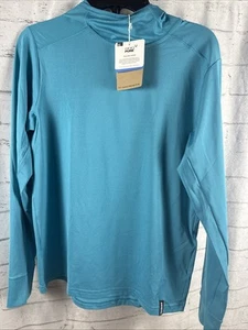 NWT Patagonia Kids Capilene Silkweight Hoody Size Large (12) Subtidal Blue - Picture 1 of 5