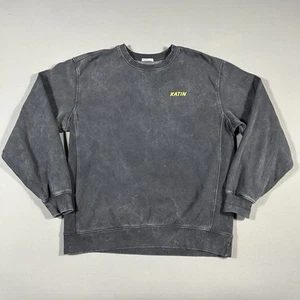 Sudadera Katin Para Hombre Grande Negra Gris Mezcla de Algodón Pullover Esqueleto Skate Surf - Imagen 1 de 8