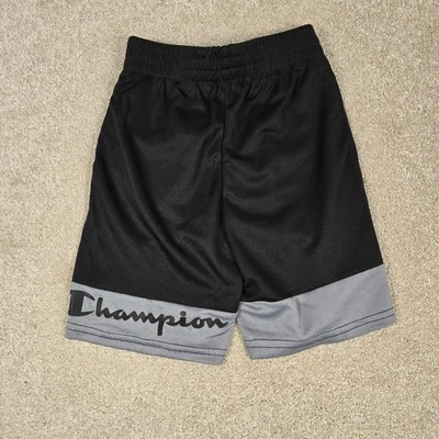 Pantalones Cortos de Baloncesto Champion Boys Heritage Script Malla Negros y Grises - Talla 5/6 Foto 1 de 4
