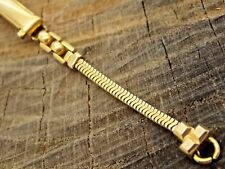 NOS Vintage Ladies Unused Gold Filled Bretton Watch Band Deployment Ring End