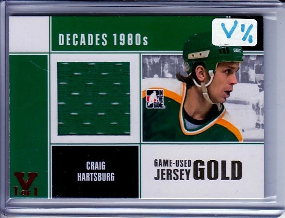 2010-11 ITG Decades 1980s Game Used Jerseys Gold #M17 Craig Hartsburg VAULT 1/1 - Image 1 of 1