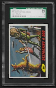 Mars Attacks 1962 Destroying A Dog #36 SGC 7.5