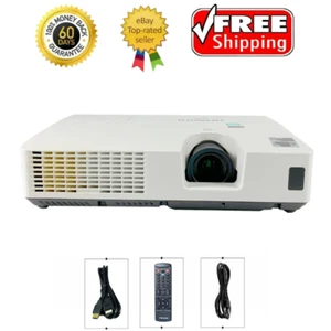 Hitachi CPWX8 3LCD Projector WXGA Portable 2600 ANSI 1080p HDMI w/Bundle - Picture 1 of 7