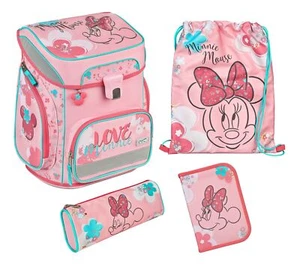 Scooli EasyFit Schulranzen-Set 5-teilig Schulranzen Minnie Mouse rosa Motiv Neu - Bild 1 von 12