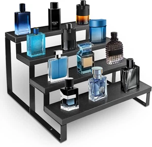 Wood Cologne Organizer for Men,4 Tier Perfume Organizer for Dresser Waterproof C - Picture 1 of 12
