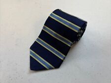 VINTAGE Brooks Brothers Men's Navy Blue & Green Stripe Silk Neck Tie $125