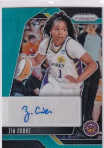 2024 WNBA Prizm Monopoly Panini Basketball No. SG-ZG Zia Cooke Aqua Auto 13/35 - Picture 1 of 2
