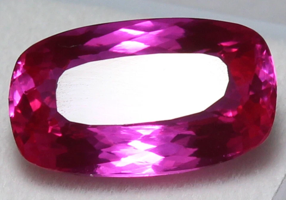 Natural 12.80 Ct Certified Utah Bixbite Red Beryl 18x11 MM Cushion Flawless Gems - Image 1 of 4