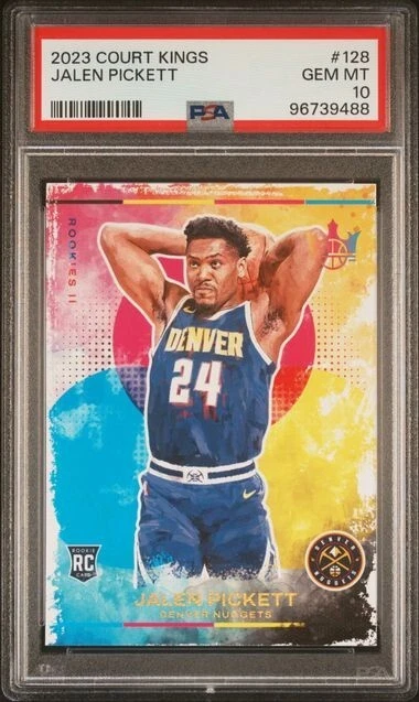 2023 Panini Court Kings #128 Jalen Pickett - RC PSA 10 - Image 1 of 2