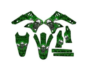 2006-2008 KX 450F Llameante Gearhead Verde Senge Gráficos Kit Compatible Con K - Picture 1 of 4