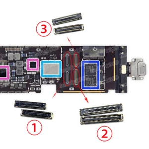 2 X Para ipad Pro 10.5 A1701 A1709 Pantalla LCD Táctil Digitalizador Conector FPC Enchufe - Imagen 1 de 11