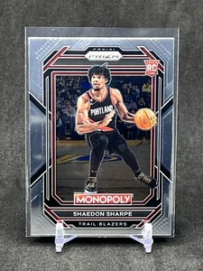 2023 Panini Prizm Monopoly Shaedon Sharpe Rookie #74 Portland Trailblazers RC - Bild 1 von 2