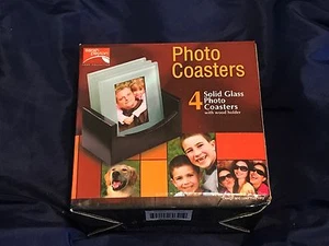 Set Of Four Photo Picture Coasters Office Desk Home House Decoration Decor #D27 - Picture 1 of 4